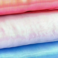 Organza Tüllstoff Farbverlauf Mermaid koralle 1,50m Breite