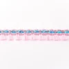 Orientalisches Band Glitzer mit Fransen Meterware dunkelrosa Breite:2cm
