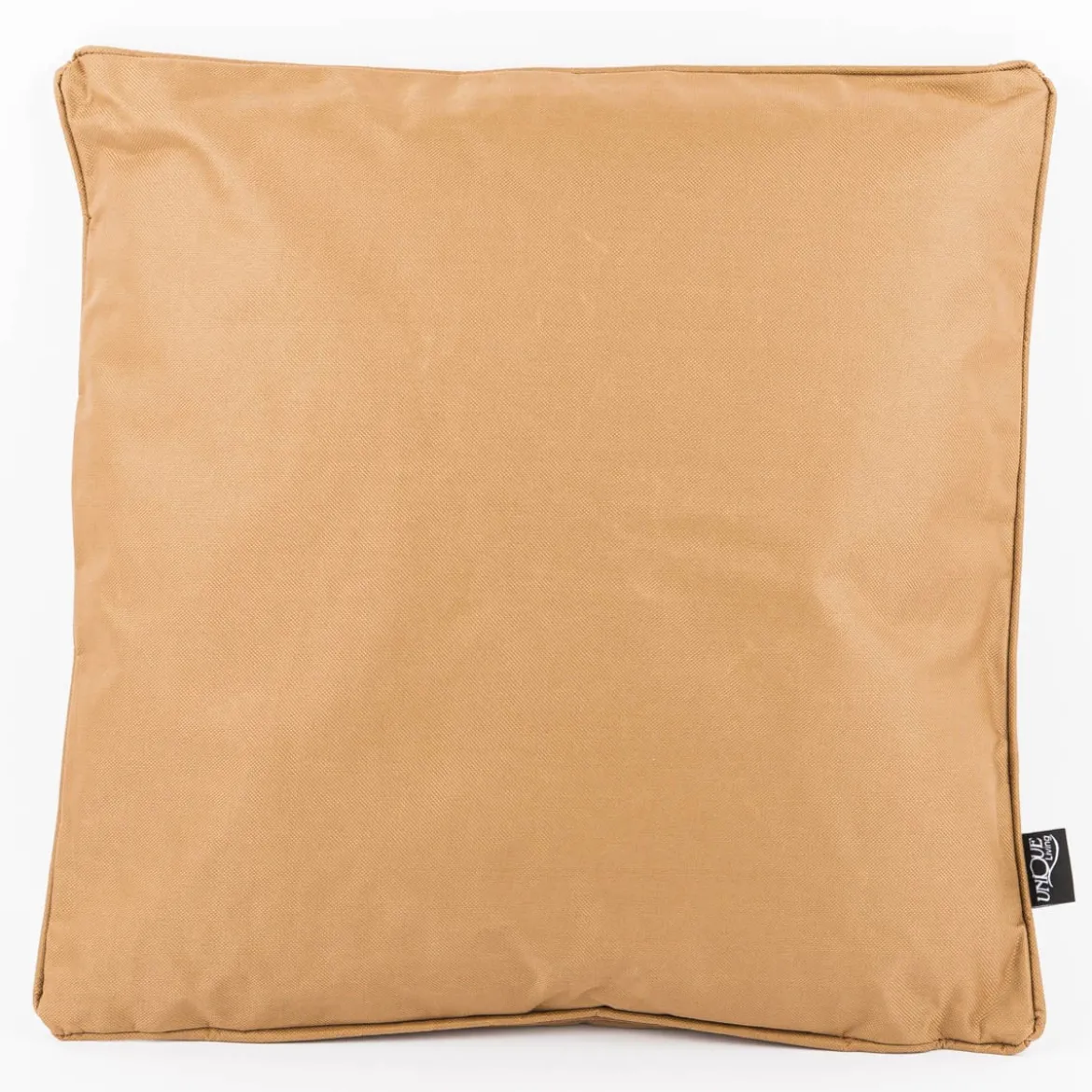 Outdoor Kissen aus Kunstfaser mit Kederumrandung einfarbig braun 45x45cm