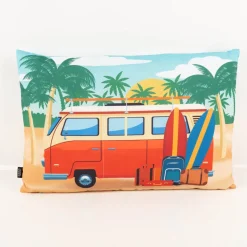 Outdoor Kissen Beach Camper bunt wasserabweisend 40x60cm
