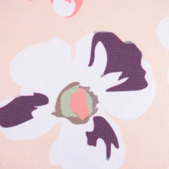 Outdoor Kissen Blüten Blumen apricot hellgrün weiß 45x45cm