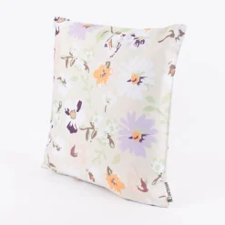 Outdoor Kissen Blüten Blumen beige hellgrün weiß 45x45cm