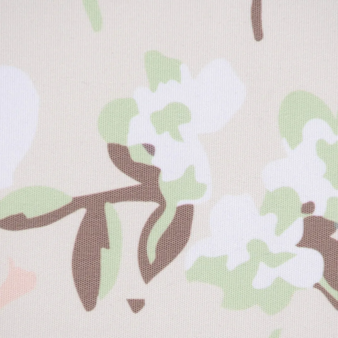 Outdoor Kissen Blüten Blumen beige hellgrün weiß 45x45cm