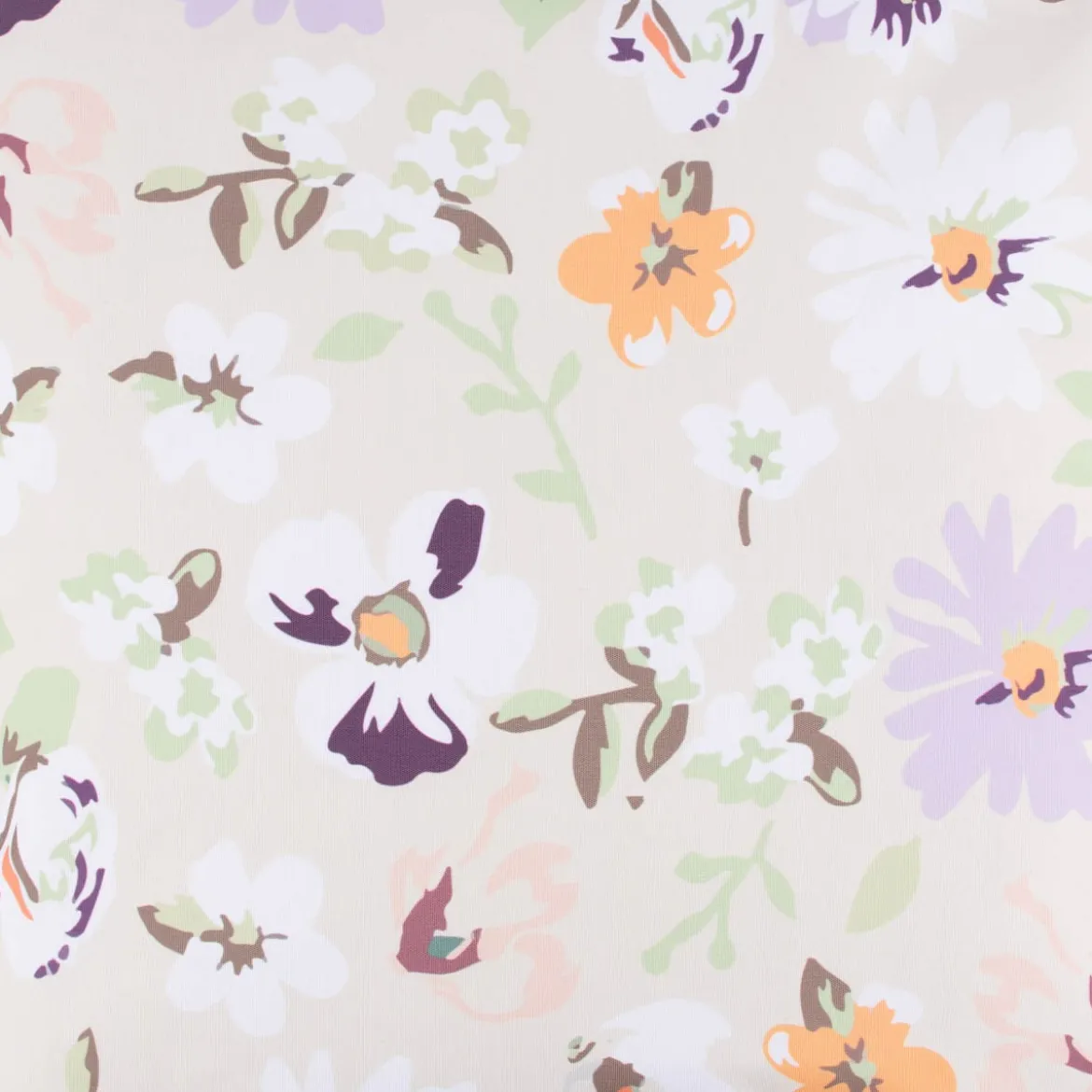 Outdoor Kissen Blüten Blumen beige hellgrün weiß 45x45cm