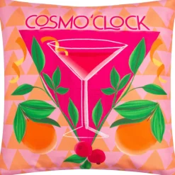 Outdoor Kissen Cosmo O Clock Cocktail pink orange 43x43cm