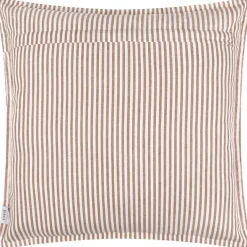 Outdoor Kissenhülle Hayle Streifen wendbar pekannuss braun 50x50cm