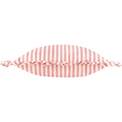 Outdoor Kissenhülle Millie Ruffle Streifen Rüschen rosa weiß 50x50cm