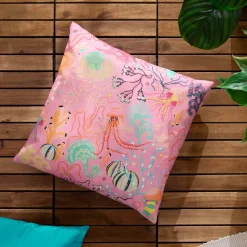 Outdoor Kissenhülle Reef Korallenriff pink koralle 45x45cm