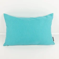 Outdoor Kissenhülle Struktur Olefina aqua blau in versch. Größen von SCHÖNER LEBEN.