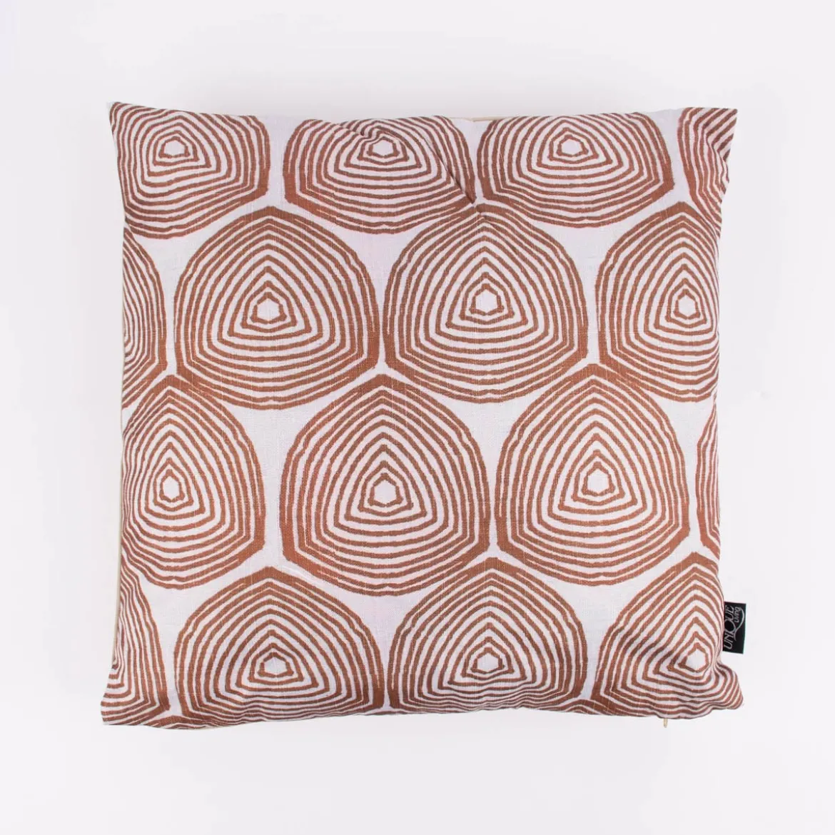 Outdoor Kissen Kreise abstrakt natur braun beige 45x45cm