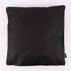 Outdoor Kissen mit Kederumrandung einfarbig schwarz 45x45cm