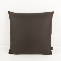 Outdoor Kissen Struktur uni dunkles Graubraun 50x50cm