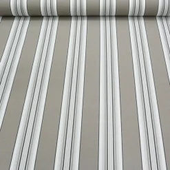 Outdoor Markisenstoff Gartenmöbelstoff Toldo Streifen braun creme