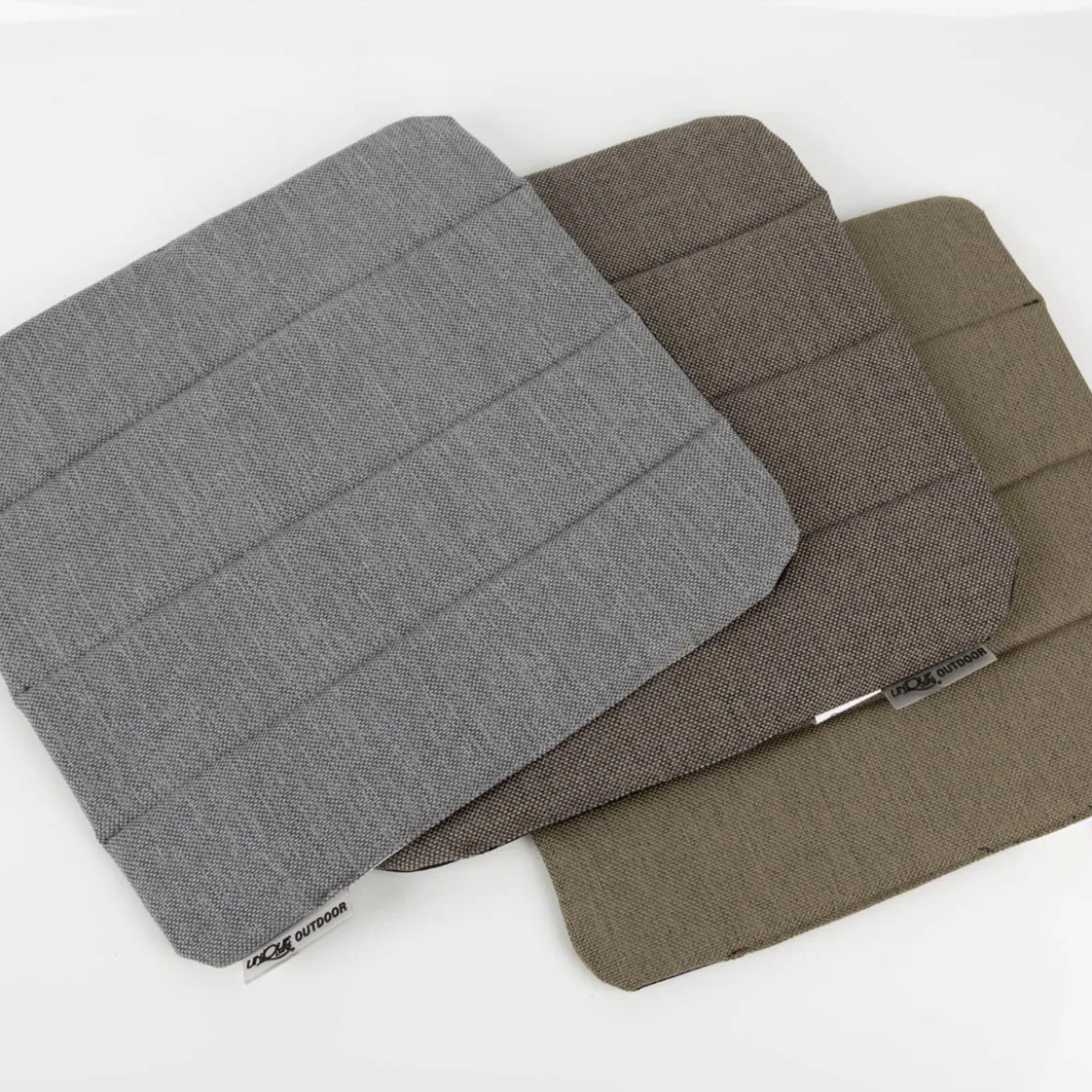 Outdoor Sitzkissen Elba uni meliert Struktur taupe 39x39x1cm