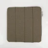 Outdoor Sitzkissen Elba uni meliert Struktur grün 39x39x1cm