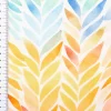Outdoor Stoff Canvas Aurelia Blätter ZigZag wollweiß bunt wasserabweisend von Swafing 1,40m Breite