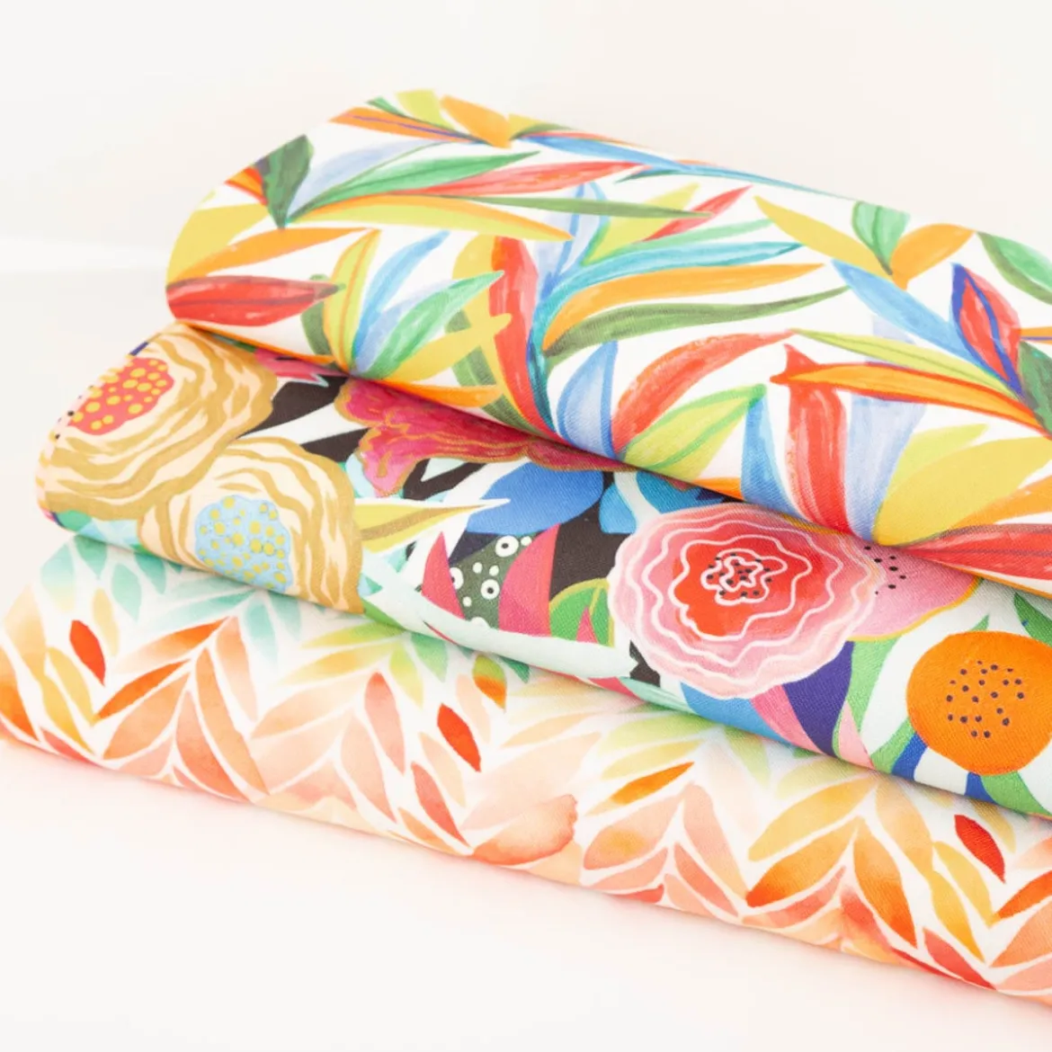 Outdoor Stoff Canvas Aurelia Floral pink/blau wasserabweisend von Swafing 1,40m Breite