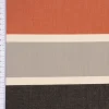 Outdoorstoff Dralon Jacquard Dekostoff polsterfähig Streifen terra schwarz grau 1,40m Breite