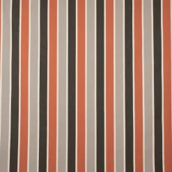 Outdoorstoff Dralon Jacquard Dekostoff polsterfähig Streifen terra schwarz grau 1,40m Breite