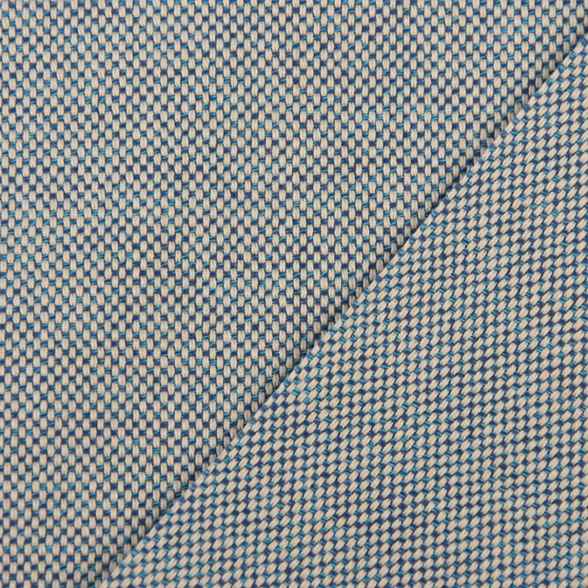 Outdoorstoff Markisenstoff Gartenmöbelstoff teflonbeschichtet Toldo blau meliert 160cm breit