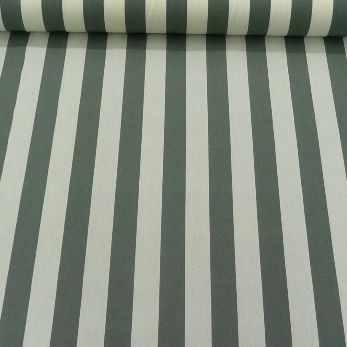 Outdoorstoff Markisenstoff Gartenmöbelstoff Toldo gestreift grau creme