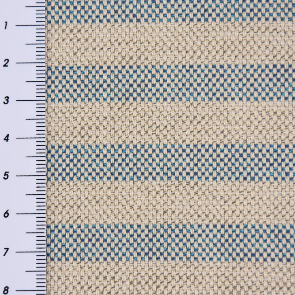 Outdoorstoff Markisenstoff Gartenmöbelstoff teflonbeschichtet Famara natur blau gestreift 160cm breit