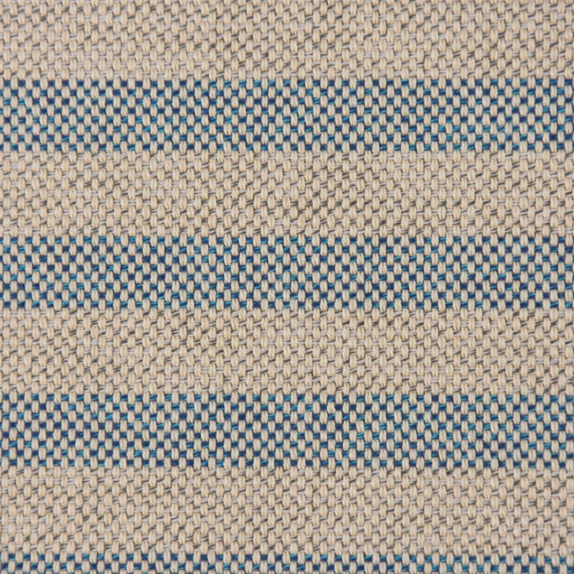 Outdoorstoff Markisenstoff Gartenmöbelstoff teflonbeschichtet Famara natur blau gestreift 160cm breit