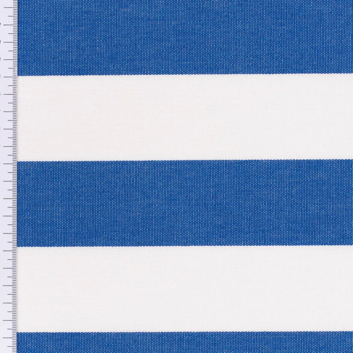 Outdoorstoff Markisenstoff Gartenmöbelstoff Toldo gestreift blau weiß 1,60m Breite