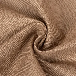 Outdoorstoff Markisenstoff Teflonbeschichtung Arrieta Fischgrätmuster Herringbone braun 1,60m Breite