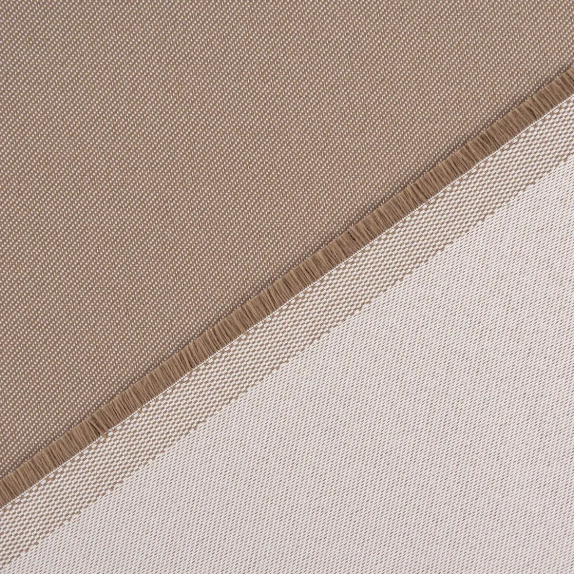 Outdoorstoff nachhaltig antibakteriell polsterfähig wetterfest chlorresistent ölabweisend uni taupe 1,40m Breite