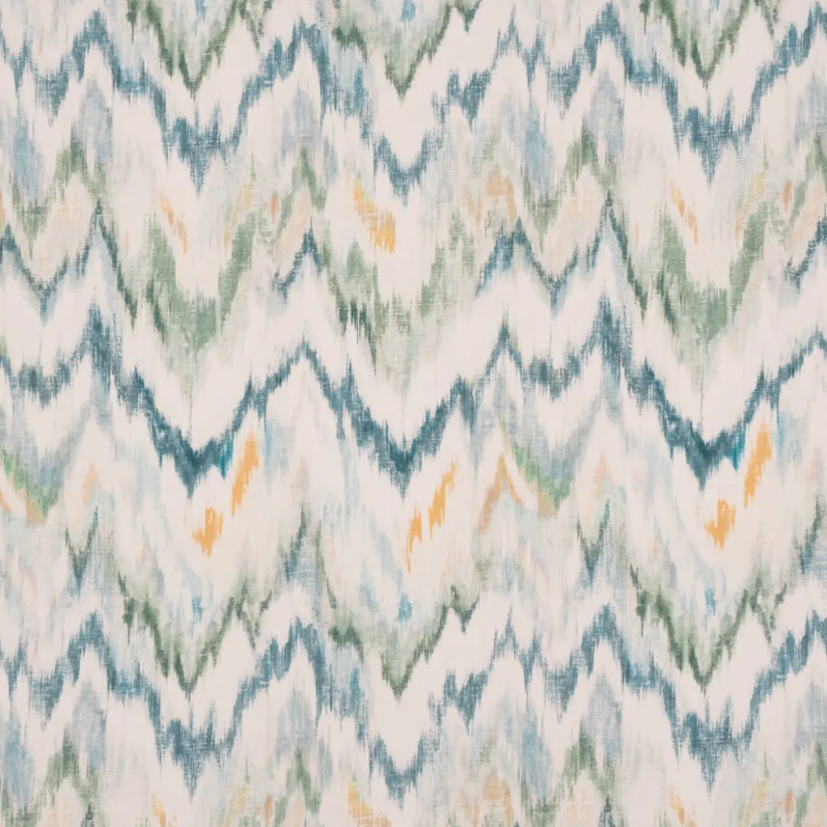 Outdoorstoff polsterfähig Avalak Ibiza Batik ecru grün blau gelb 1,60m Breite