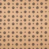 Outdoorstoff polsterfähig Pawprints Hundepfoten beige schwarz 1,60m Breite