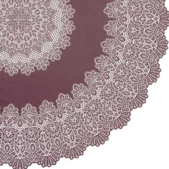 Outdoor Tischdecke Häkelspitze Amira rund cassis Ø 180cm