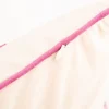 PAD Kissenhülle Letters ICH MUSS GAR NIX Samt Frotteestickerei sand pink 30x50cm