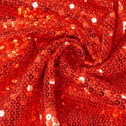 Pailletten Stoff rot 1,3m Breite