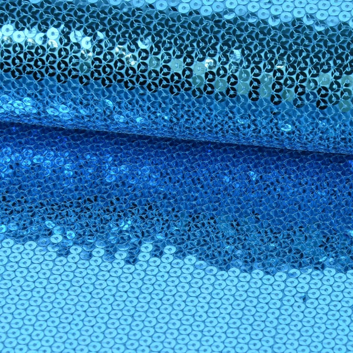 Pailletten Stoff türkis 1,3m Breite