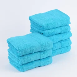 [Paket] 8er Set Handtücher 50x100cm Qualitätsfrottee 100% Baumwolle 500g/qm einfarbig
