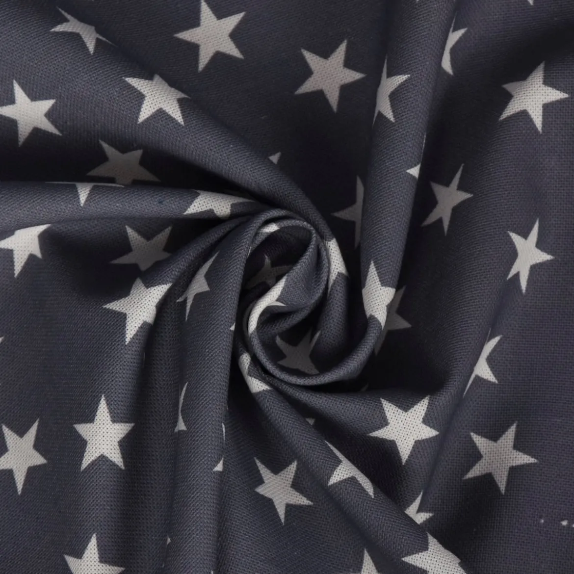 Panama Dekostoff Baumwollstoff Little Star Twilight Sterne blau weiß 140cm Breite
