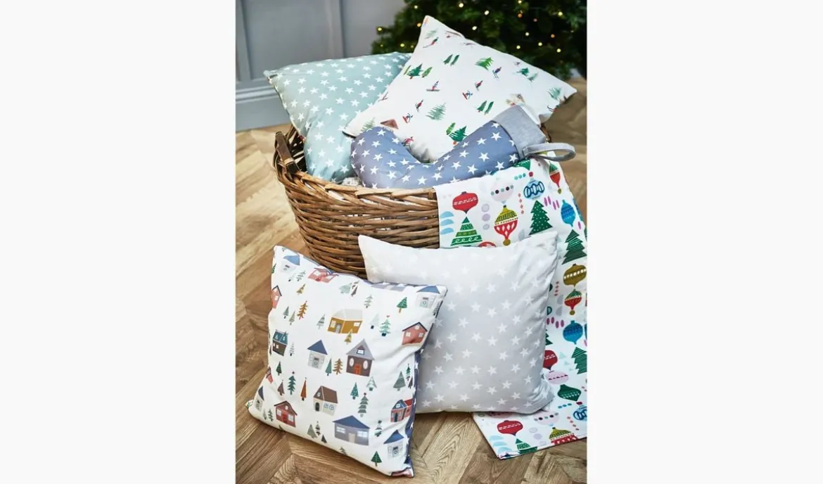 Panama Dekostoff Baumwollstoff Little Star Twilight Sterne blau weiß 140cm Breite