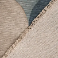 Panama Dekostoff Baumwollstoff Digitaldruck Pendulum Kugeln Kreise blau 140cm Breite