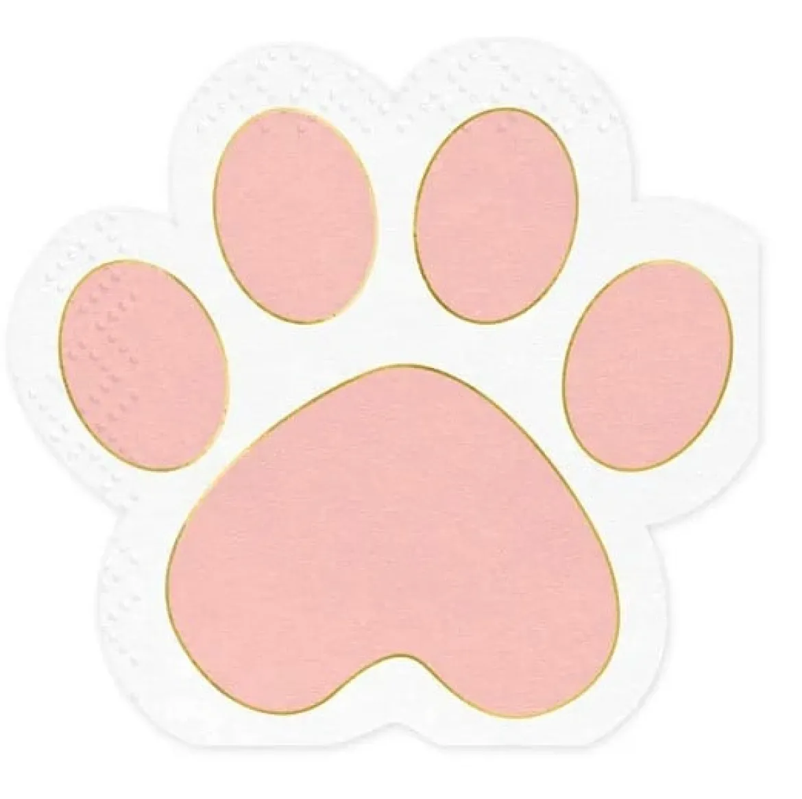 Papierservietten Kitty Paws Katzenpfote rosa 14,5x12cm 2lagig 12 Stück