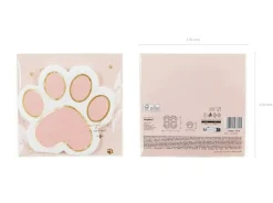 Papierservietten Kitty Paws Katzenpfote rosa 14,5x12cm 2lagig 12 Stück