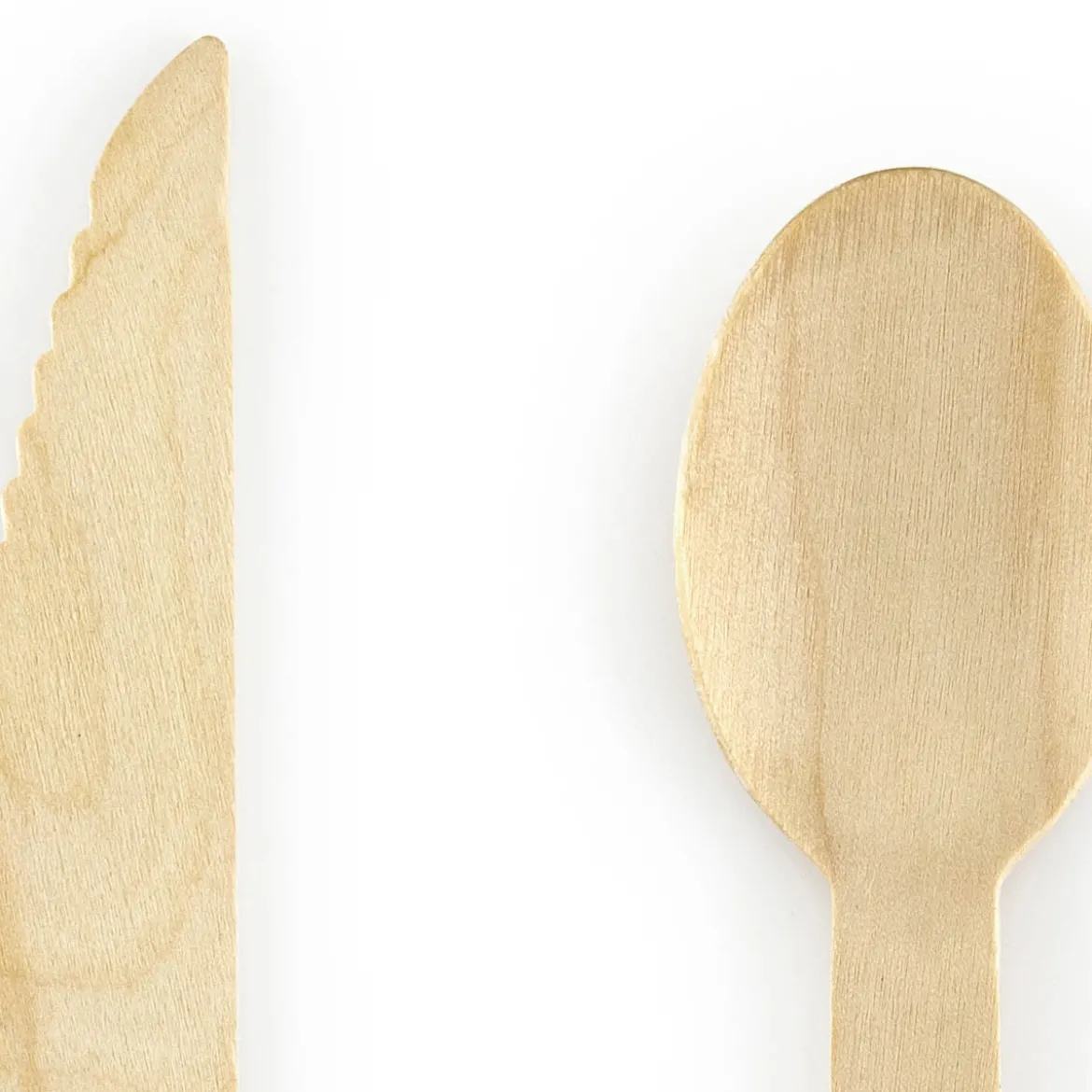 Partybesteck aus Holz mit goldenen Sternchen 16cm, 18tlg.