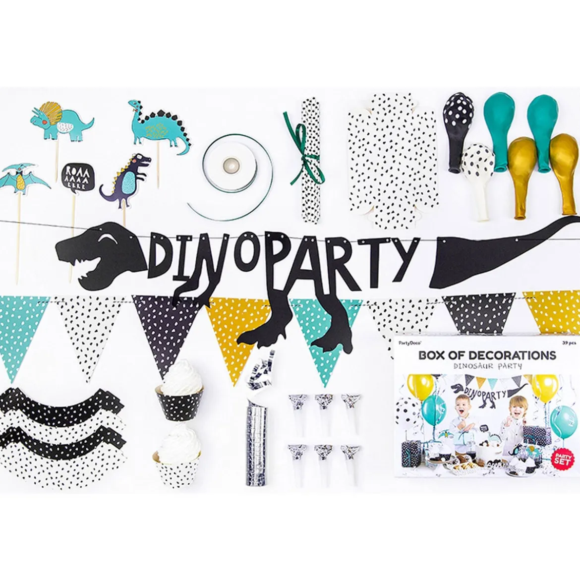 Party Dekoset Dinoparty für 6 Personen