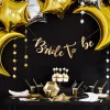 Party Pappteller Sechseck schwarz gold 23cm Ø 6er Pack