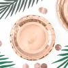 Party Pappteller uni rose-gold 18cm Ø 6er Pack