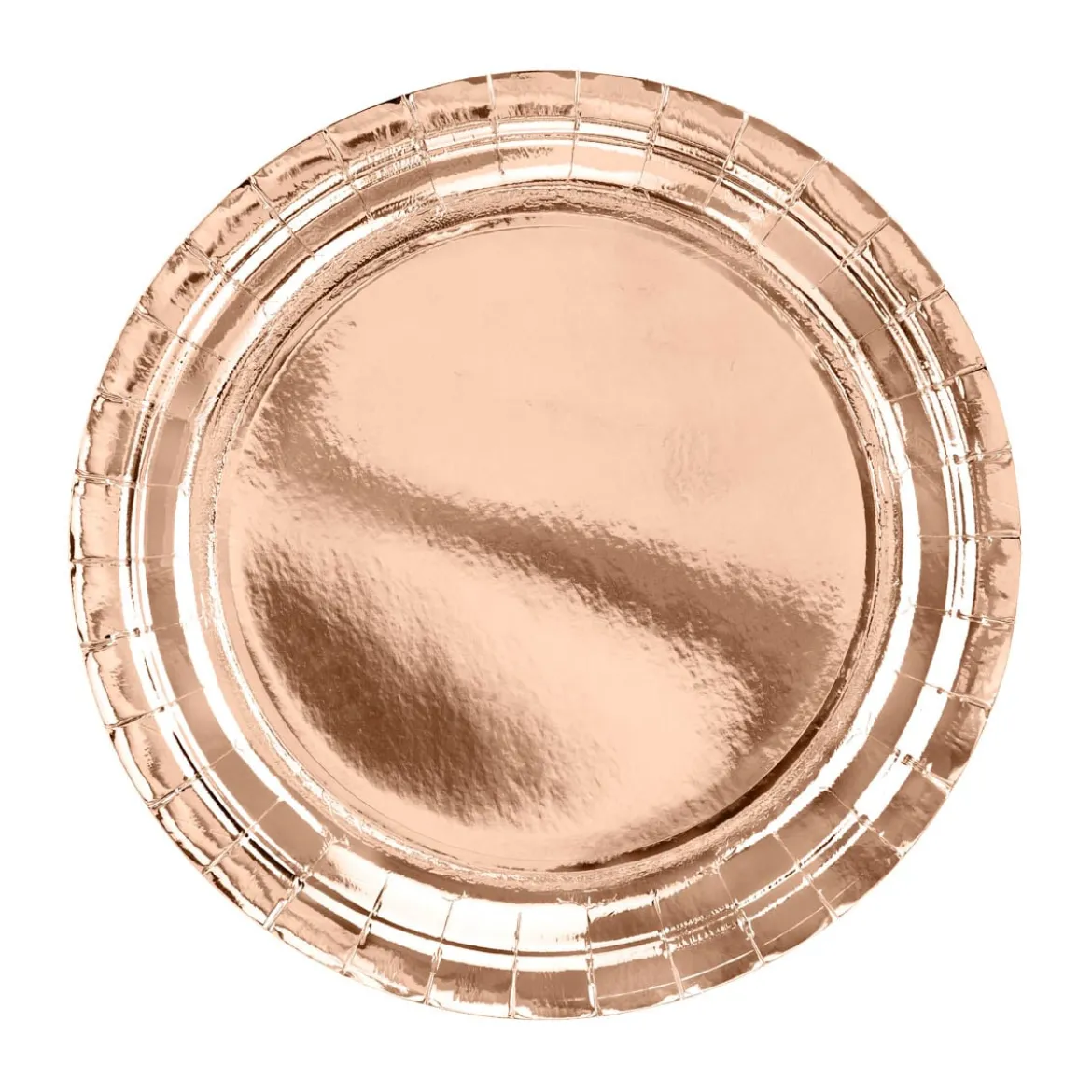 Party Pappteller uni rose-gold 23cm Ø 6er Pack