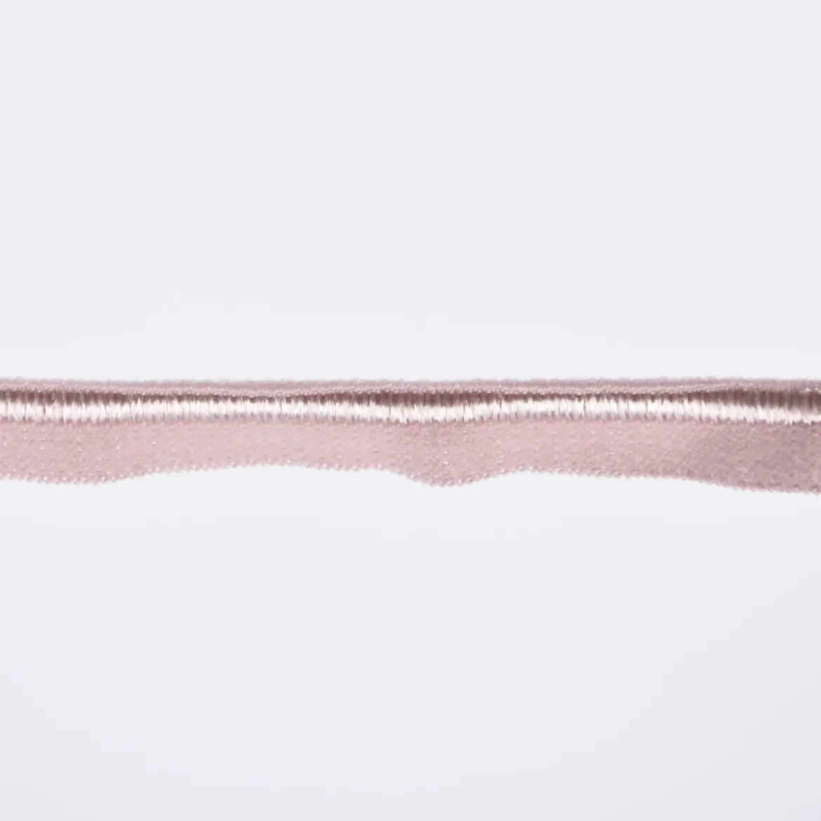 Paspelband Gummipaspel elastisch schimmernd Meterware puder rosa Breite: 1cm