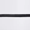 Paspelband Gummipaspel elastisch schimmernd Meterware anthrazit Breite: 1cm
