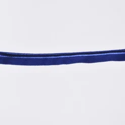 Paspelband Gummipaspel elastisch schimmernd Meterware kobalt blau Breite: 1cm